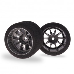 Pre-Assembled Formula 1 32 Shore Rear Foam Tires 2 pcs For 1/10 RC F1