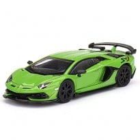 1/64 Lamborghini Aventador SVJ Verde Mantis RHD Diecast Scale Model Car