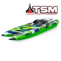 DCB M41 Widebody 40inch Catamaran High Performance 6S Race Boat RTR GreenR Version w/ TSM TQi 2.4GHz Radio