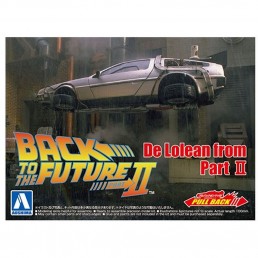 1/43 Back To The Future Pullback DeLorean From Part 2