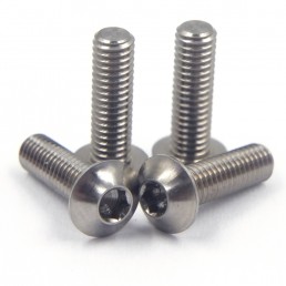 TC4 Titanium M3x10mm High Precision UFO Head Socket Screw 4 pcs