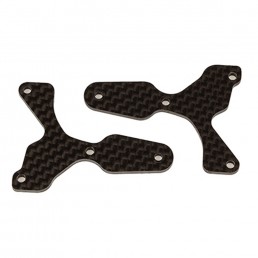 RC8B4 Carbon Fiber 2.0mm FT Front Lower Suspension Arm Inserts 2 pcs