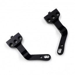 XLP Aluminum Left & Right Front Shock Tower Set Black