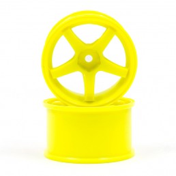 R-SPEC R-SPEC VALINO GV330 30mm Offset +9 Rim 2 pcs Fluorescent Yellow For 1/10 RC Drift