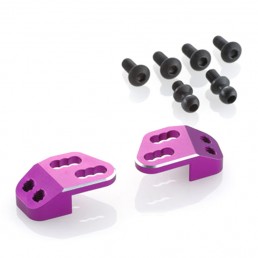 GALM TC Aluminum Rear Upper Arm Bracket Set Purple