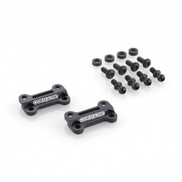 GALM TC Aluminum Front Upper Arm Bracket Set Black