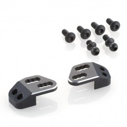 GALM TC Aluminum Rear Upper Arm Bracket Set Black