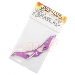 YD-2 Aluminum Bevel Edge Front Bumper Brace Purple