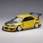 1/64 Varis Mitsubishi Lancer Evolution IX Yellow Metallic Diecast Scale Model Car