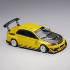 1/64 Varis Mitsubishi Lancer Evolution IX Yellow Metallic Diecast Scale Model Car