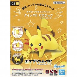 Pokemon Plamo Collection Quick!! 03 Pikachu Battle Pose